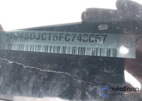 2015 Dodge Durango R/T z USA, uszkodzony, nr VIN 1C4SDJCT5FC743057